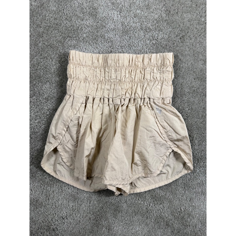 FP Movement Free People The Way Home Shorts Tan Beige High Waist XS
